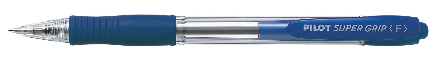 Kulpenna Pilot Super Grip F, blå, 0,7 mm, klickmekanism