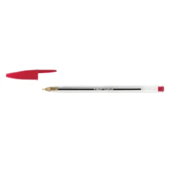 Kulspetspenna Bic Cristal M, röd, dokumentäkta, 1,0 mm