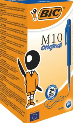 Kulspetspenna Bic M10 Clic Medium, blå, dokumentäkta