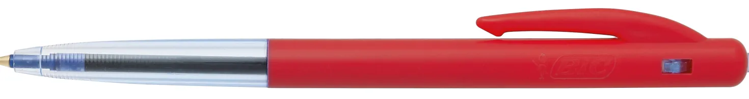 Kulspetspenna Bic M10 Clic, röd, dokumentäkta, 1,0 mm
