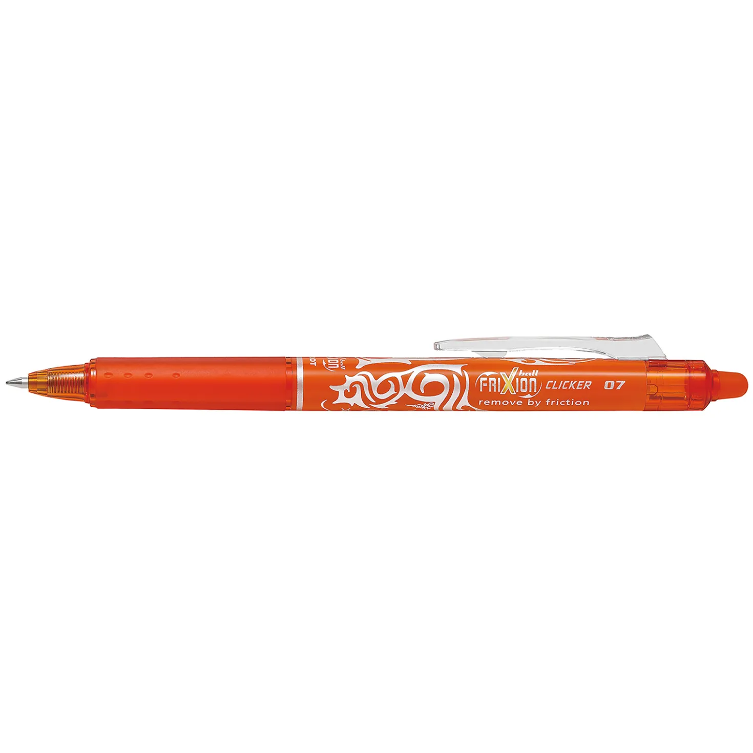 Kulspetspenna Pilot Frixion Clicker Raderbar, 0,7 mm, orange
