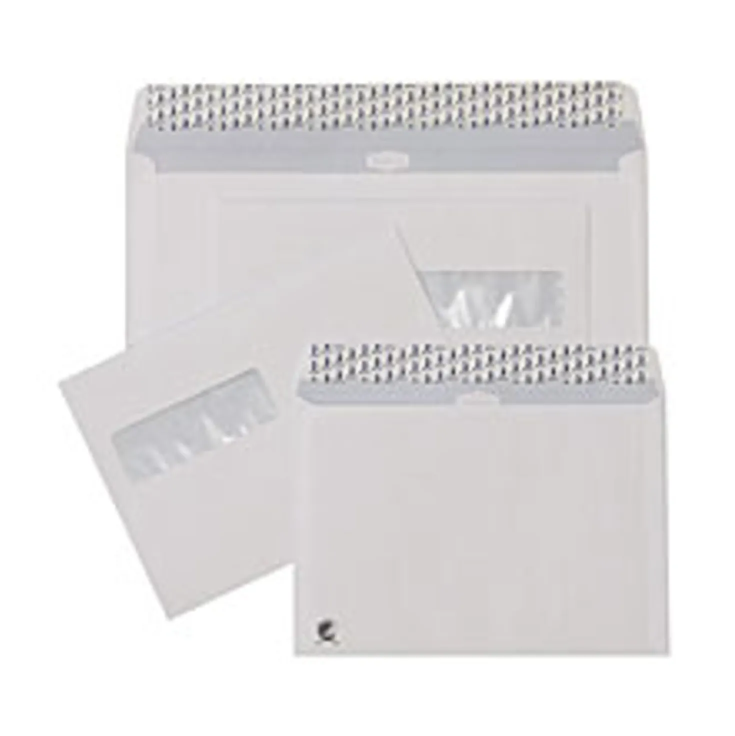 Kuvert E65 Mailman H2 Stripseal, vit, sekretessinsida, 500 st