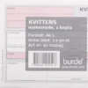Kvittensblankett Burde Numrerad A6L, självkopierande, 5 block