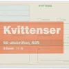 Kvittensblankett Esselte, 1/3 A4, 50 blad per block