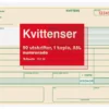 Kvittensblankett Esselte Numrerad A5L, självkopierande, 2x50 blad