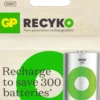 Laddbart batteri GP Recyko D NiMH, 3000mAh, 2-pack