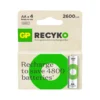 Laddningsbart batteri GP Recyko AA 2600mAh, NiMH, 4-pack