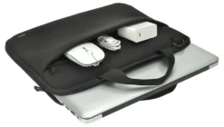 Laptopfodral Deltaco Neopren 11,6-12 tum, svart, axelrem
