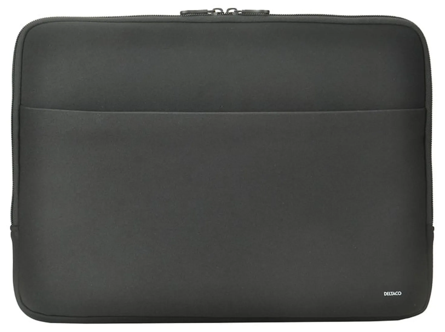 Laptopfodral Deltaco Neopren 13-14 tum, svart, framfack