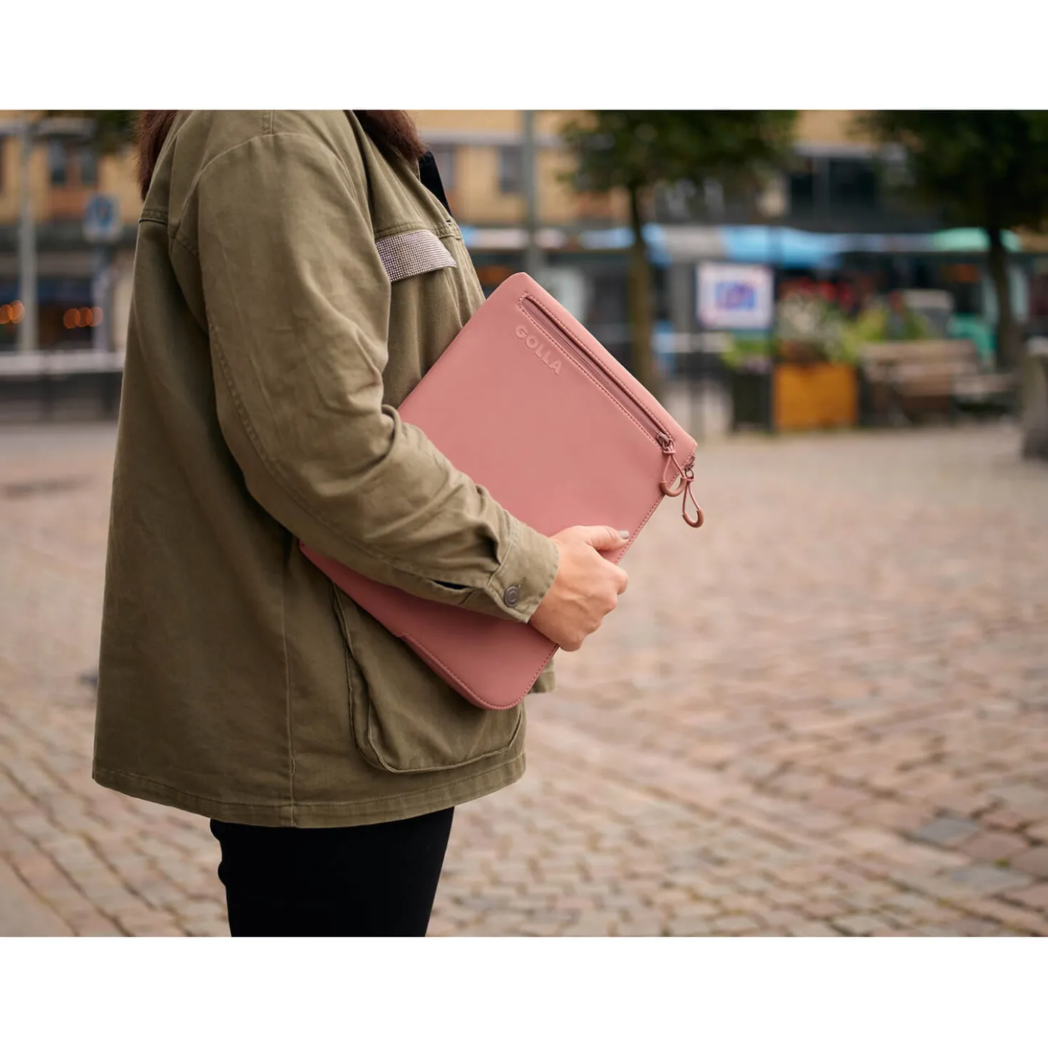 Laptopfodral Golla Metro Sleeve Neopren, 14 tum, Dirty Pink