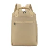 Laptopryggsäck Golla Lynx, 15.6 tum, nylon och läder, Coffee