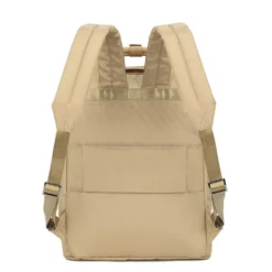 Laptopryggsäck Golla Lynx, 15.6 tum, nylon och läder, Coffee