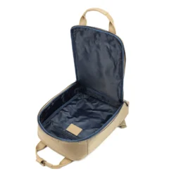 Laptopryggsäck Golla Lynx, 15.6 tum, nylon och läder, Coffee