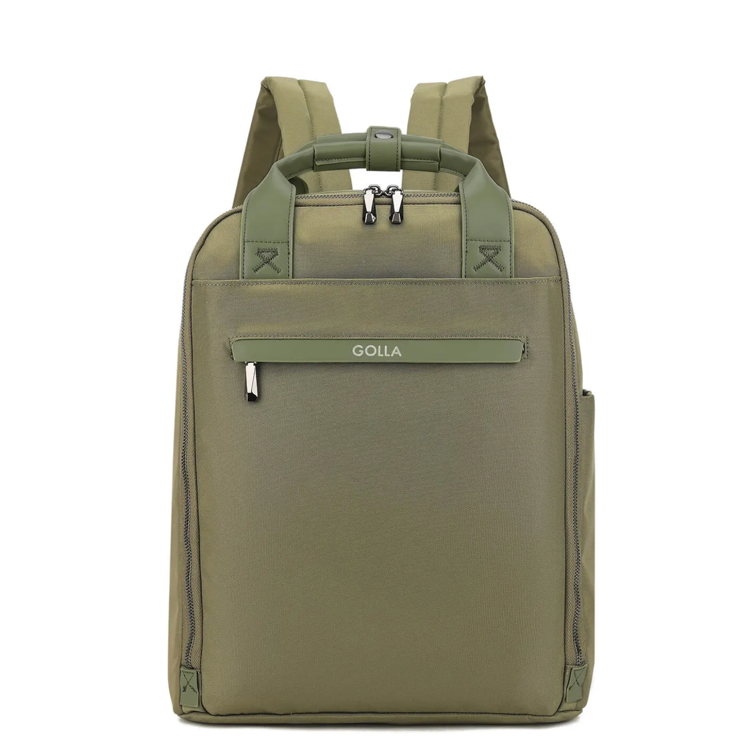 Laptopryggsäck Golla Lynx, 15,6 tum, vattenavvisande nylon, grön