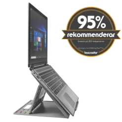 Laptopstöd Kensington SmartFit, upp till 17 tum, silver