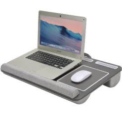 Laptopställ Desire2 Knät Högerhänt, minnesskum, grå