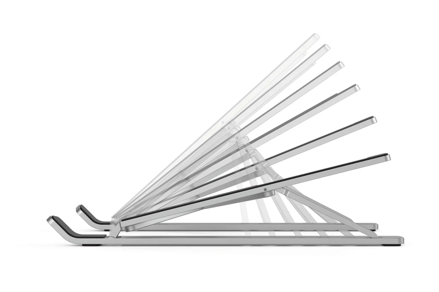 Laptopställ Durable FOLD Aluminium, 10-15 tum, hopfällbart