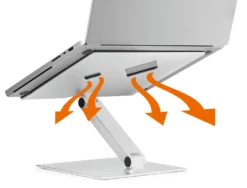 Laptopställ Durable RISE, justerbart, hopfällbart, silver