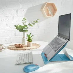 Laptopställ Leitz Cosy, justerbar höjd, blå, 13-15 tum