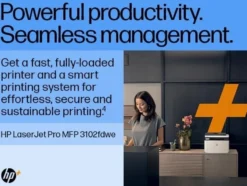 Laserskrivare HP LaserJet Pro MFP 3102fdw, WiFi, fax, monokrom