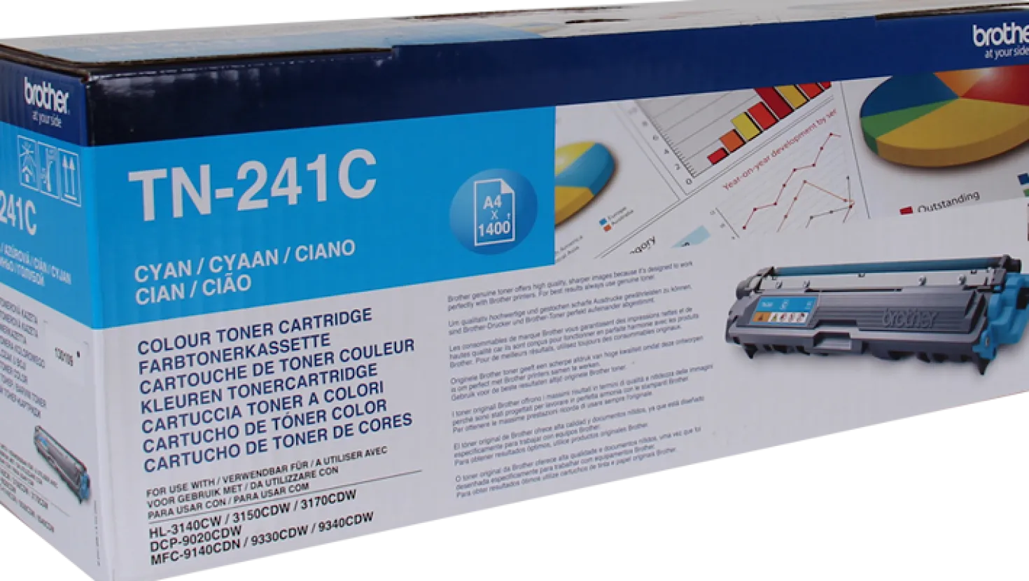 Lasertoner Brother HL-3140/3150/3170 cyan 1400 sidor