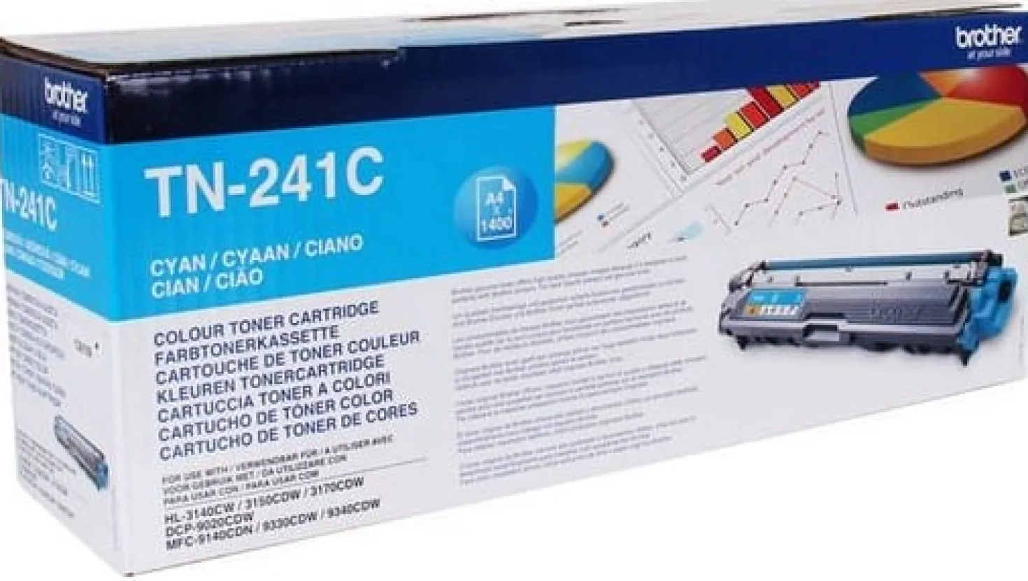 Lasertoner Brother HL-3140/3150/3170 cyan 1400 sidor