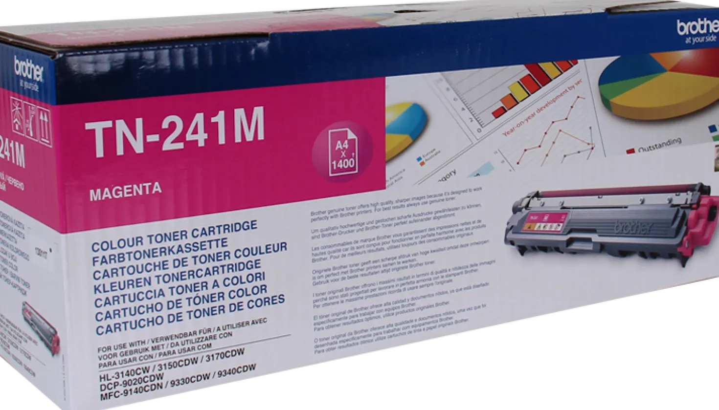 Lasertoner Brother HL-3140/3150/3170 magenta 1400 sidor