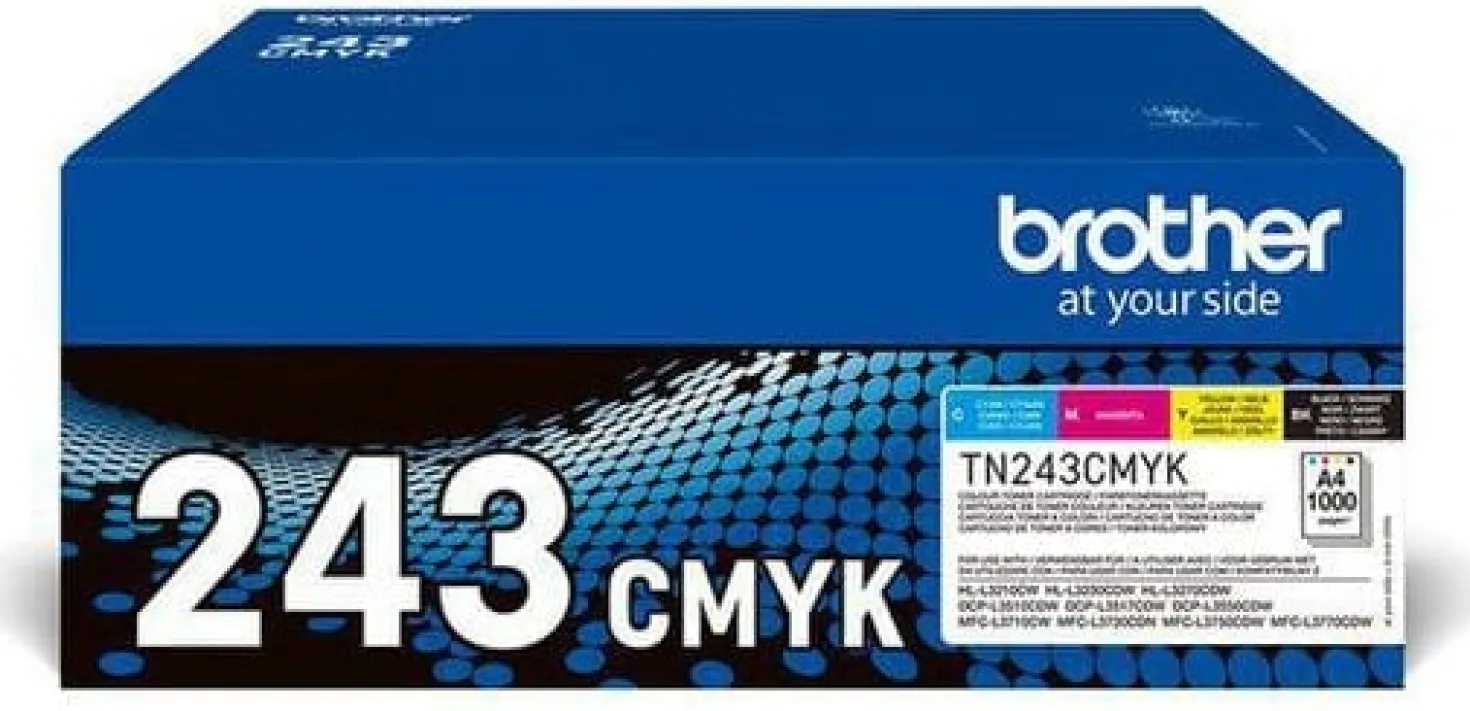 Lasertoner Brother svart TN-243CMYK valuepack