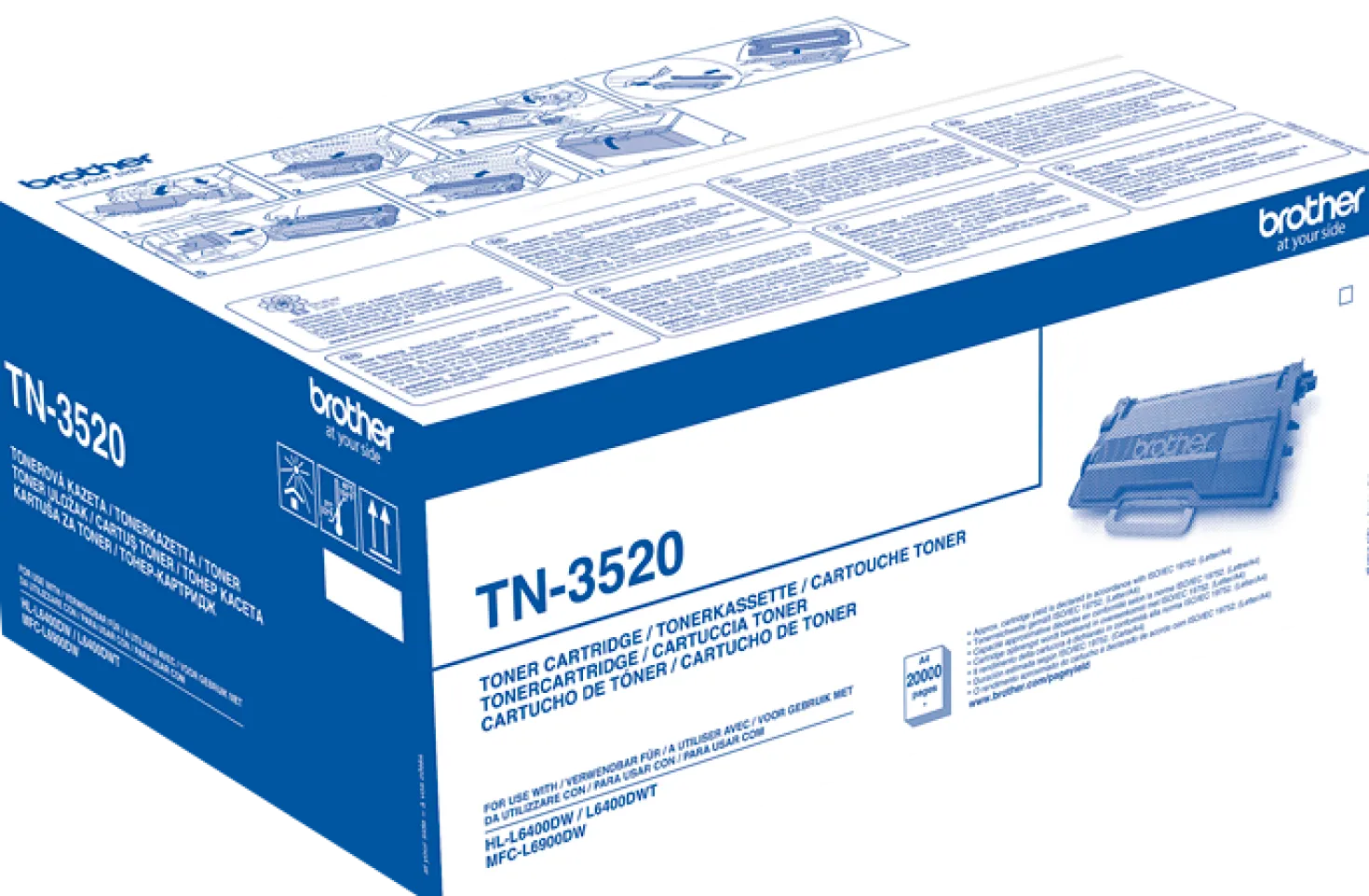 Lasertoner Brother TN-3520