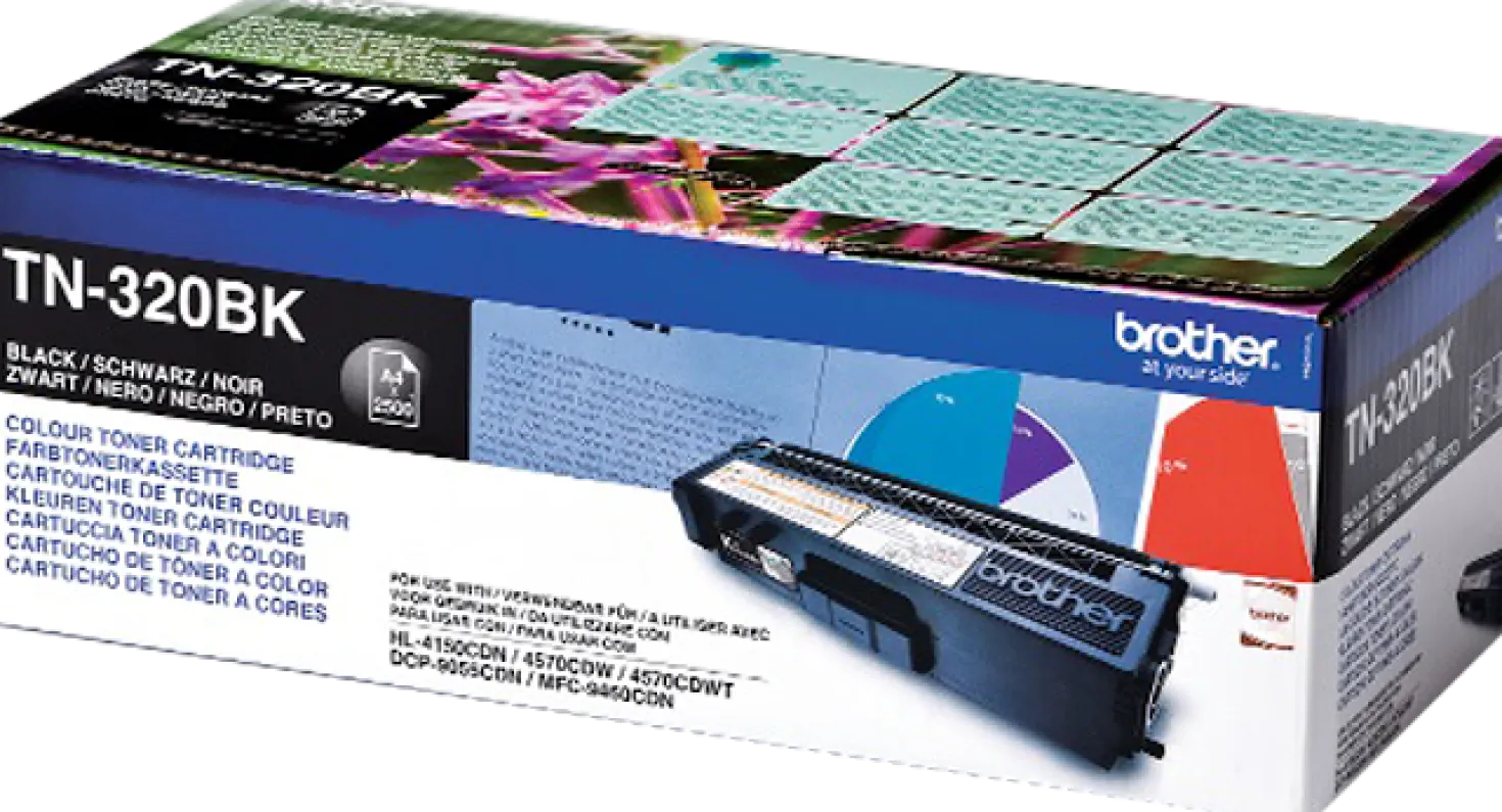 Lasertoner Brother TN-320BK svart