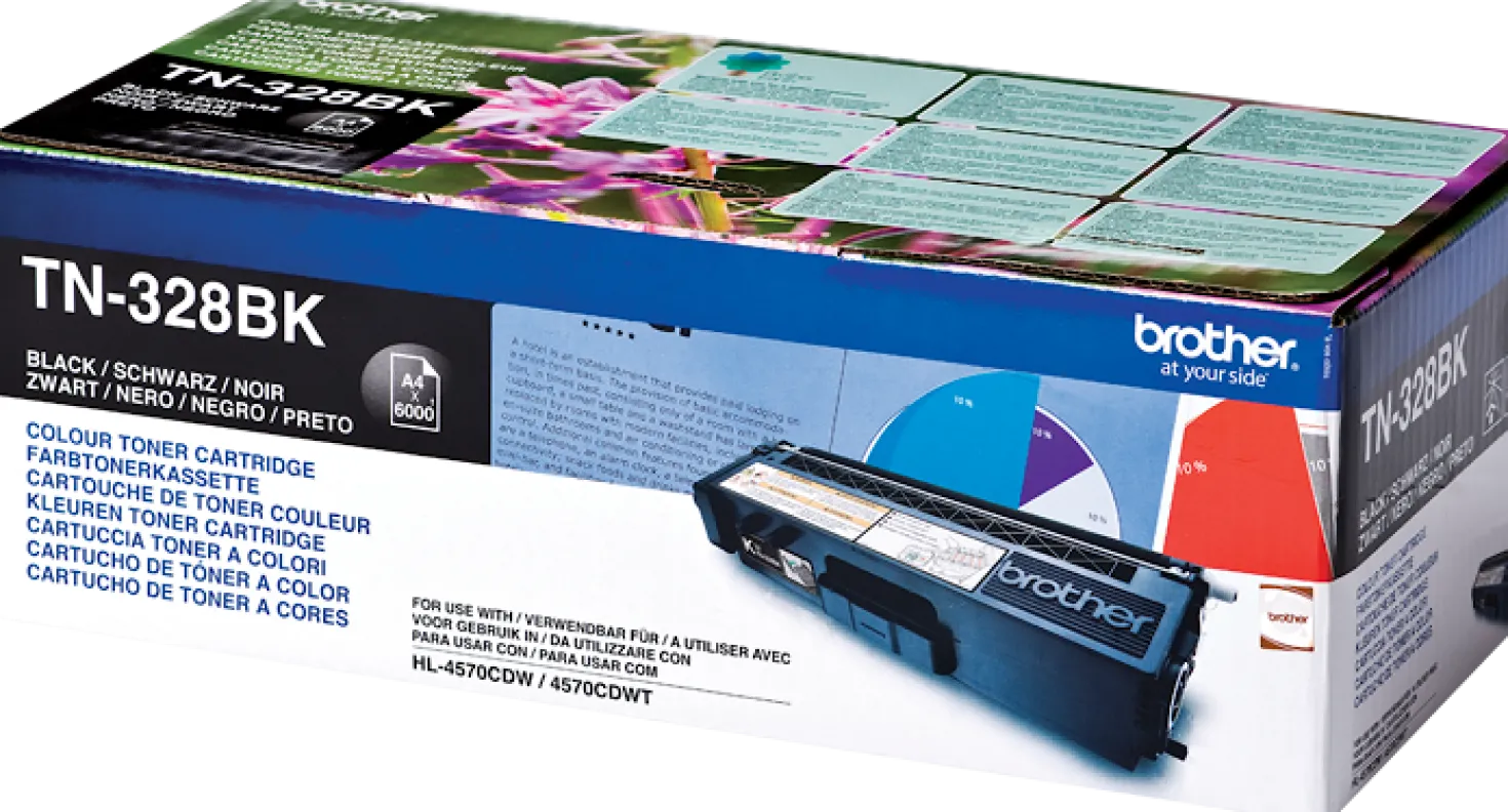 Lasertoner Brother TN-328BK svart