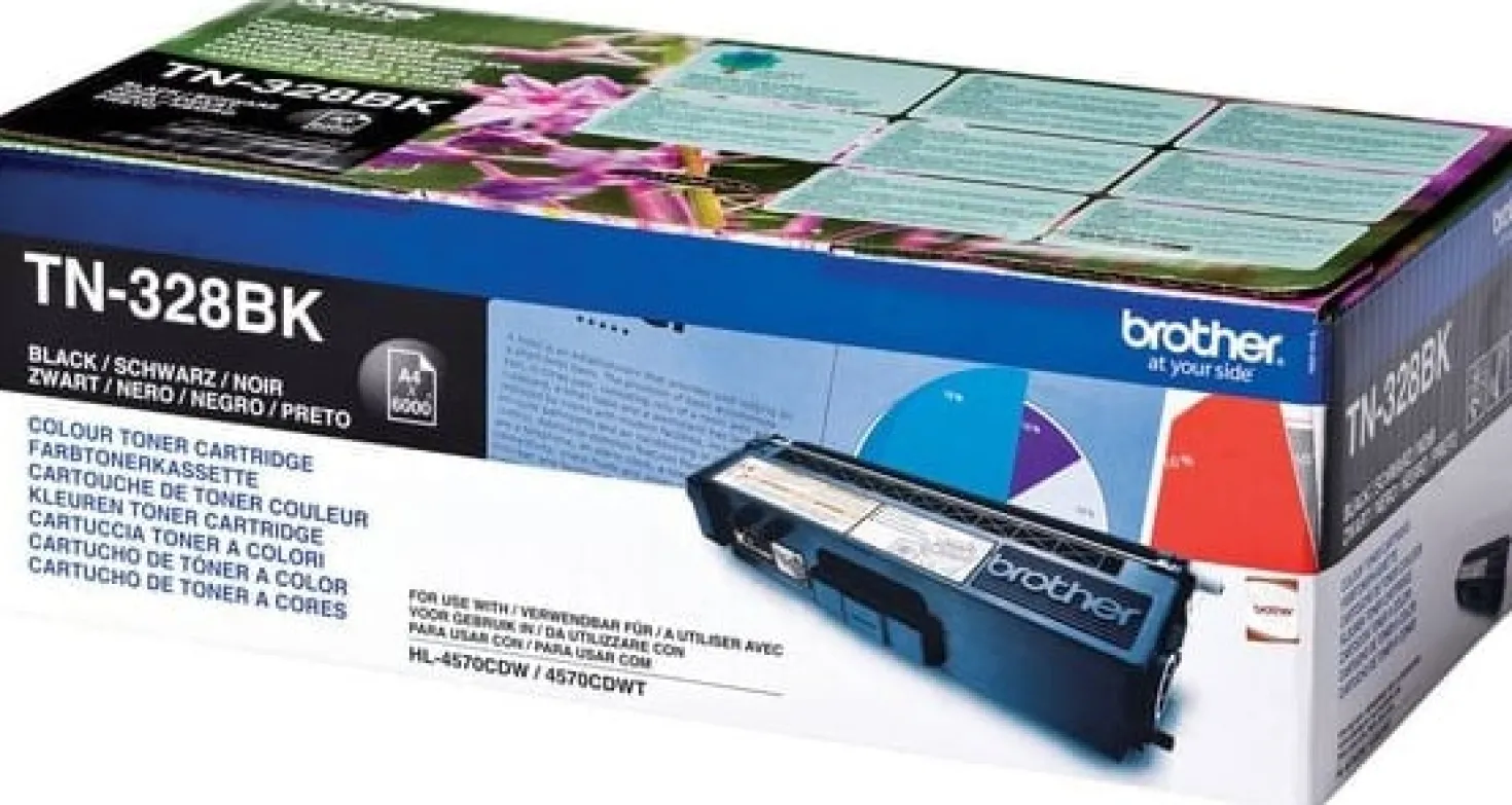 Lasertoner Brother TN-328BK svart