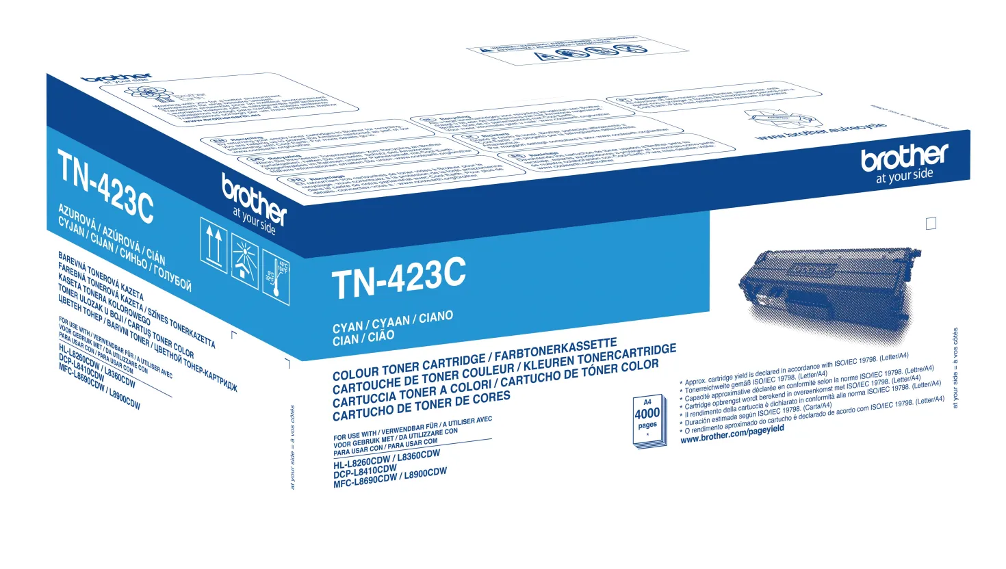 Lasertoner Brother TN-423C Cyan