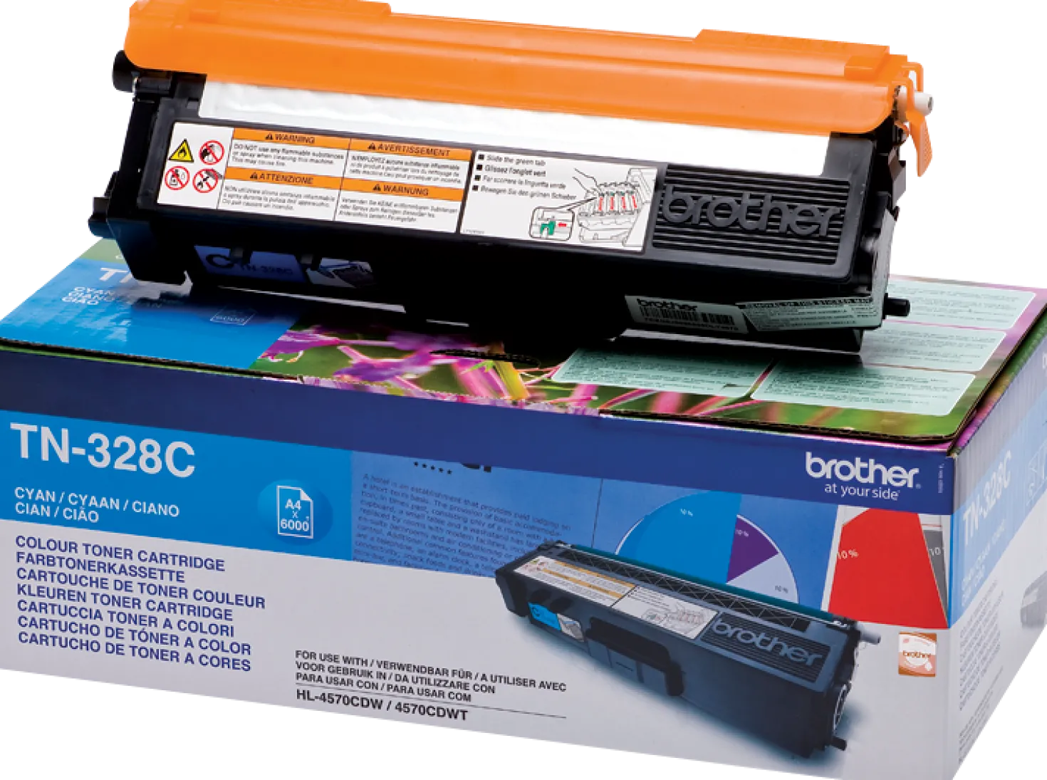 Lasertoner Brother TN-328C cyan