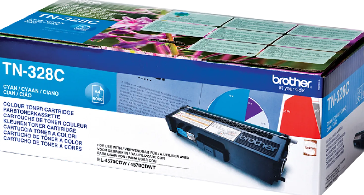 Lasertoner Brother TN-328C cyan