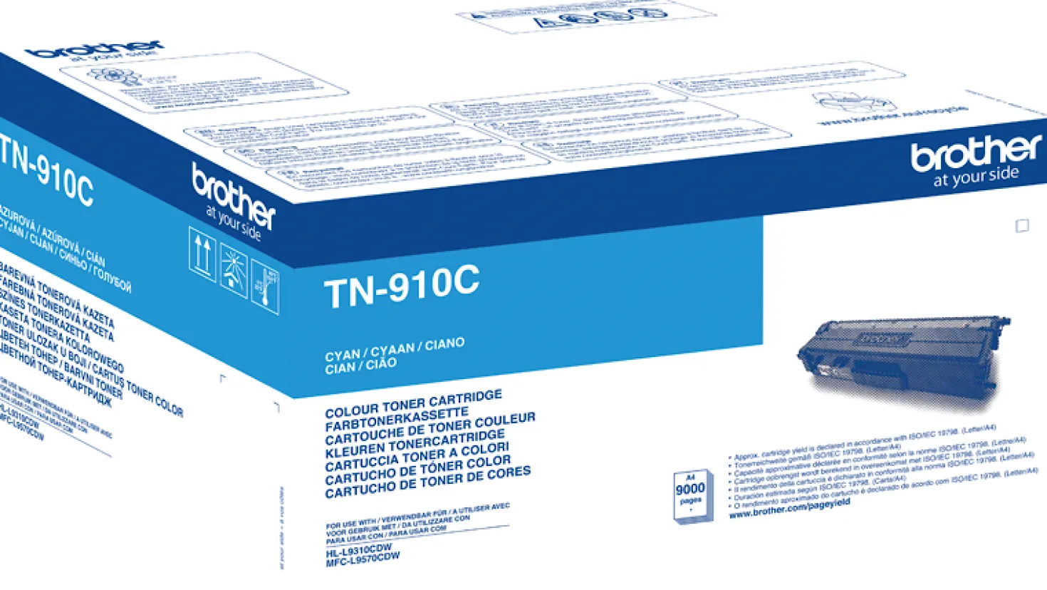 Lasertoner Brother TN910C cyan