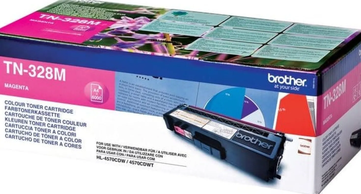 Lasertoner Brother TN-328M magenta