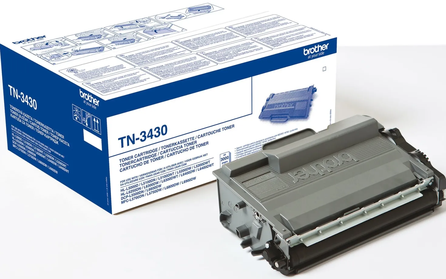 Lasertoner Brother TN-3430 svart