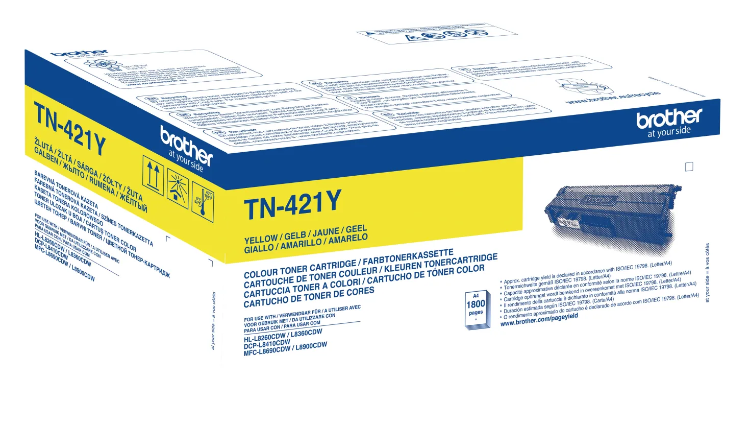 Lasertoner Brother TN-421Y gul