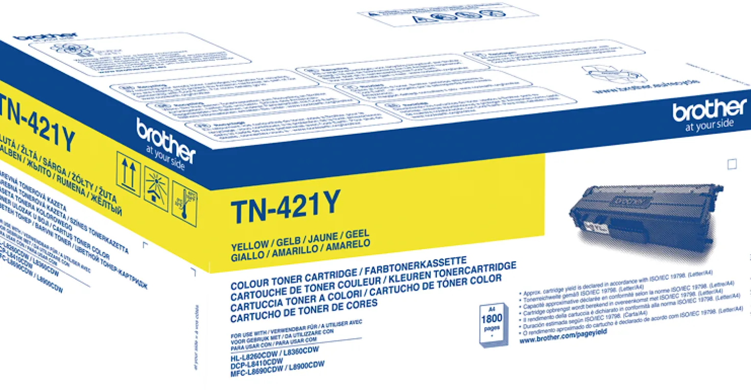 Lasertoner Brother TN-421Y gul