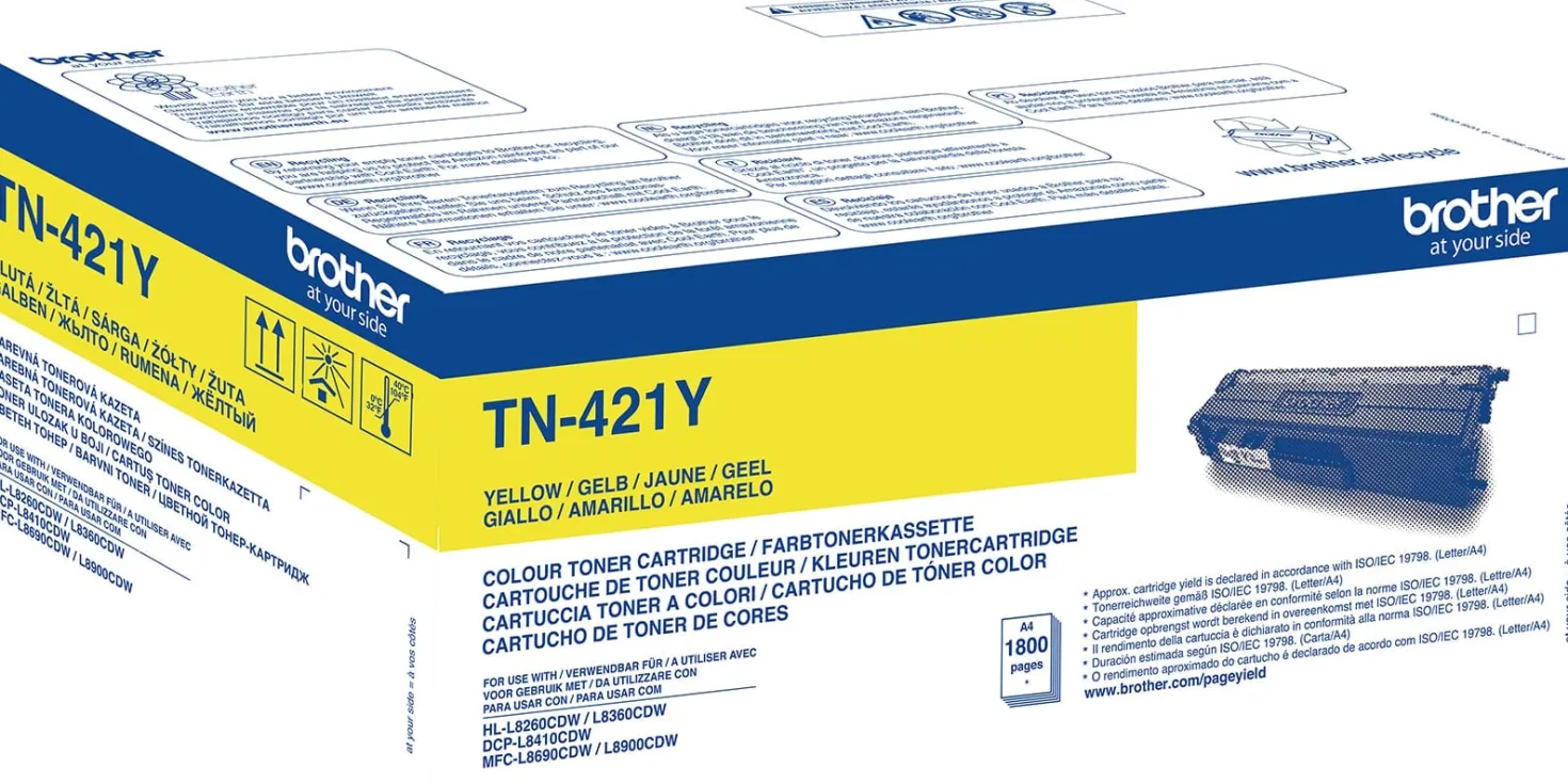 Lasertoner Brother TN-421Y gul