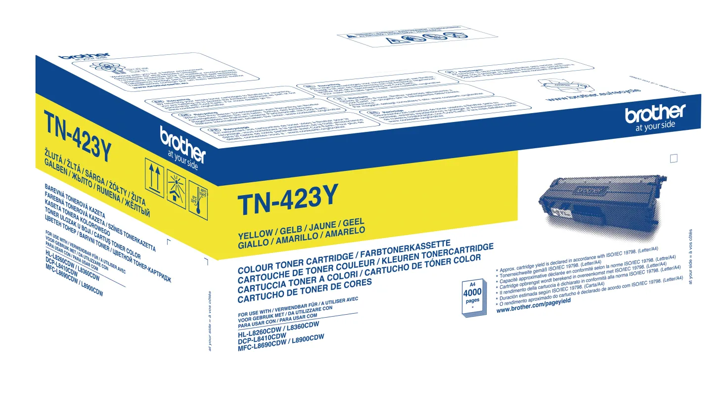 Lasertoner Brother TN-423Y Gul