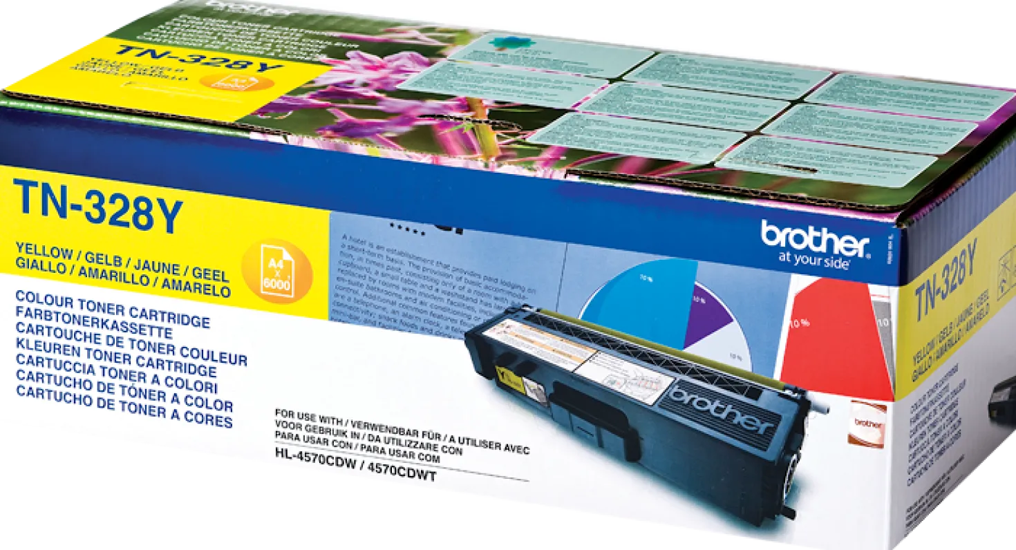 Lasertoner Brother TN-328Y gul