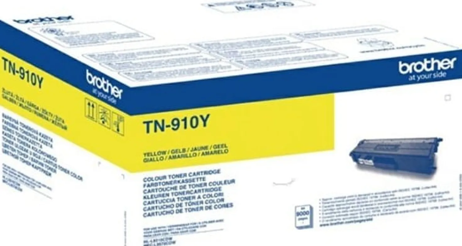 Lasertoner Brother TN910Y gul