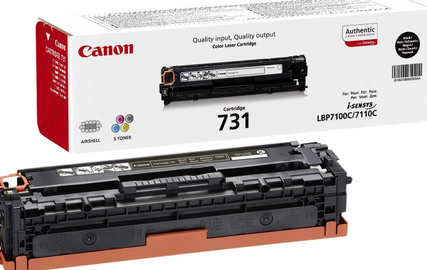 Lasertoner Canon CRG731 Svart