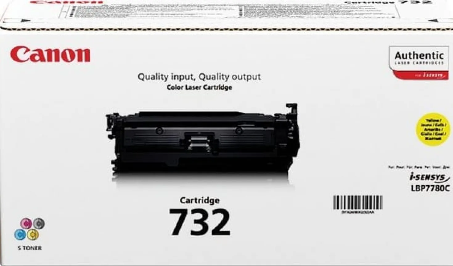 Lasertoner Canon 732 Gul