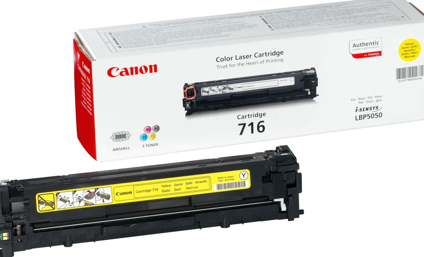 Lasertoner Canon 716Y gul