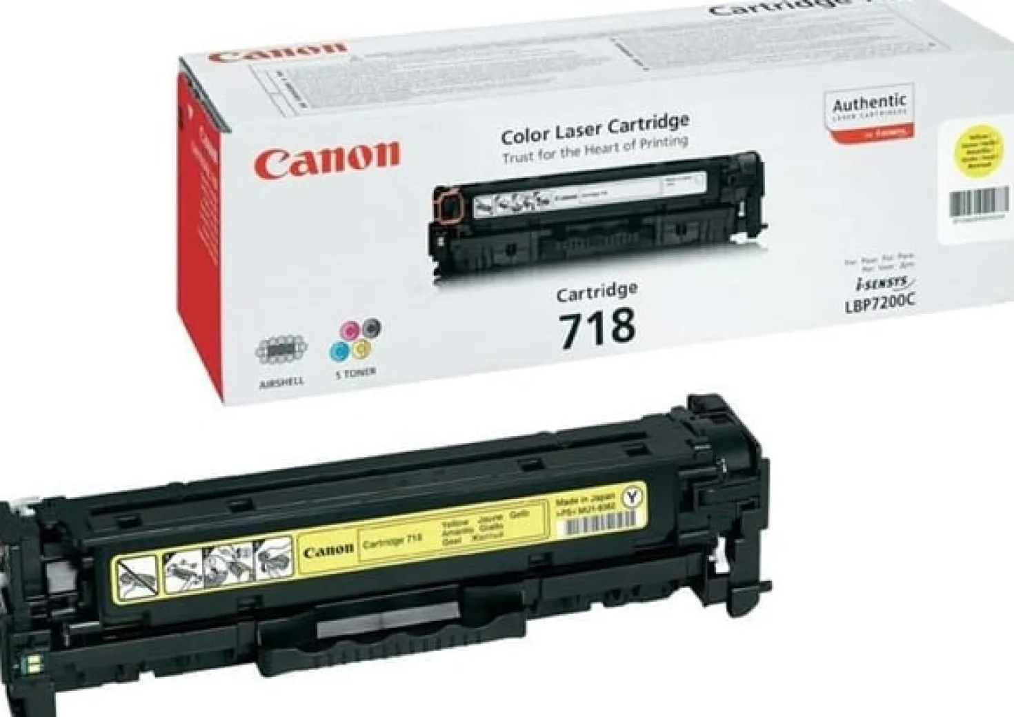 Lasertoner Canon 718Y Gul