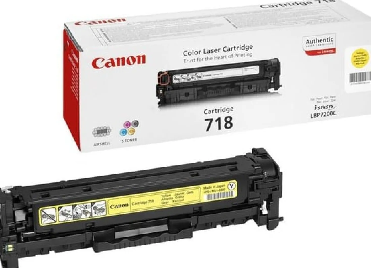 Lasertoner Canon 718Y Gul