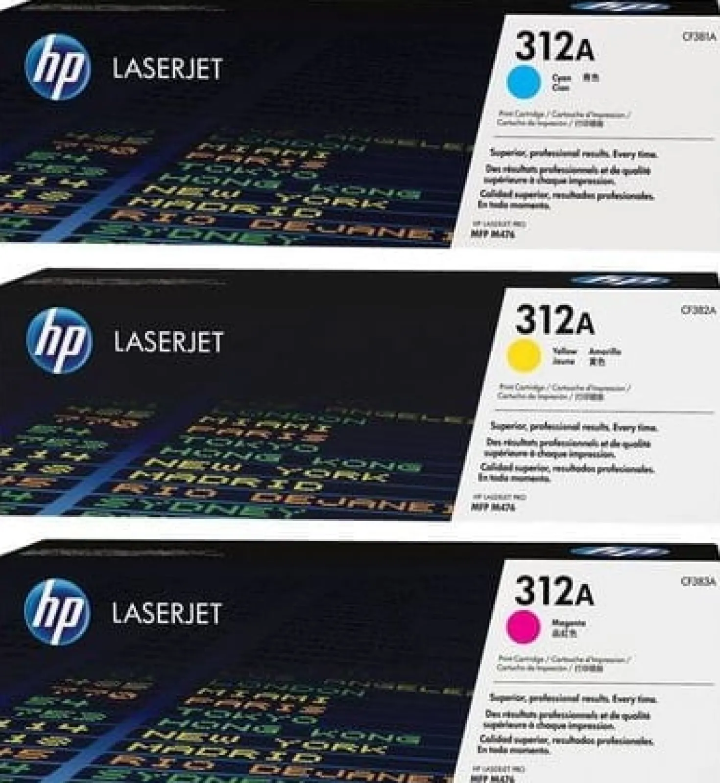 Lasertoner Hp 312A C/M/Y